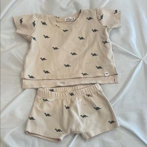 OH BABY Cute Dinosaur Print Baby Outfit SIZE O-3